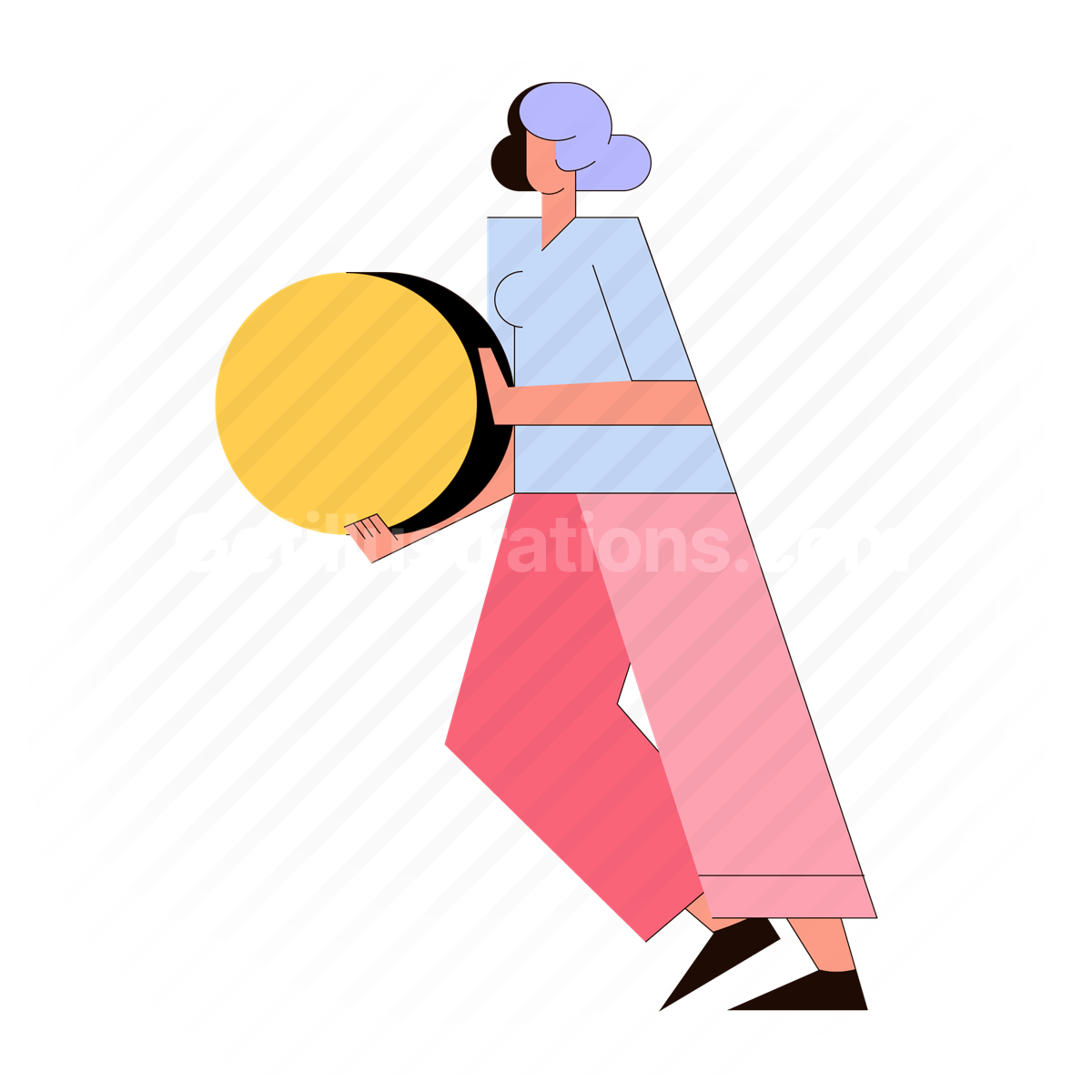 woman, ball, hold, throw, sport